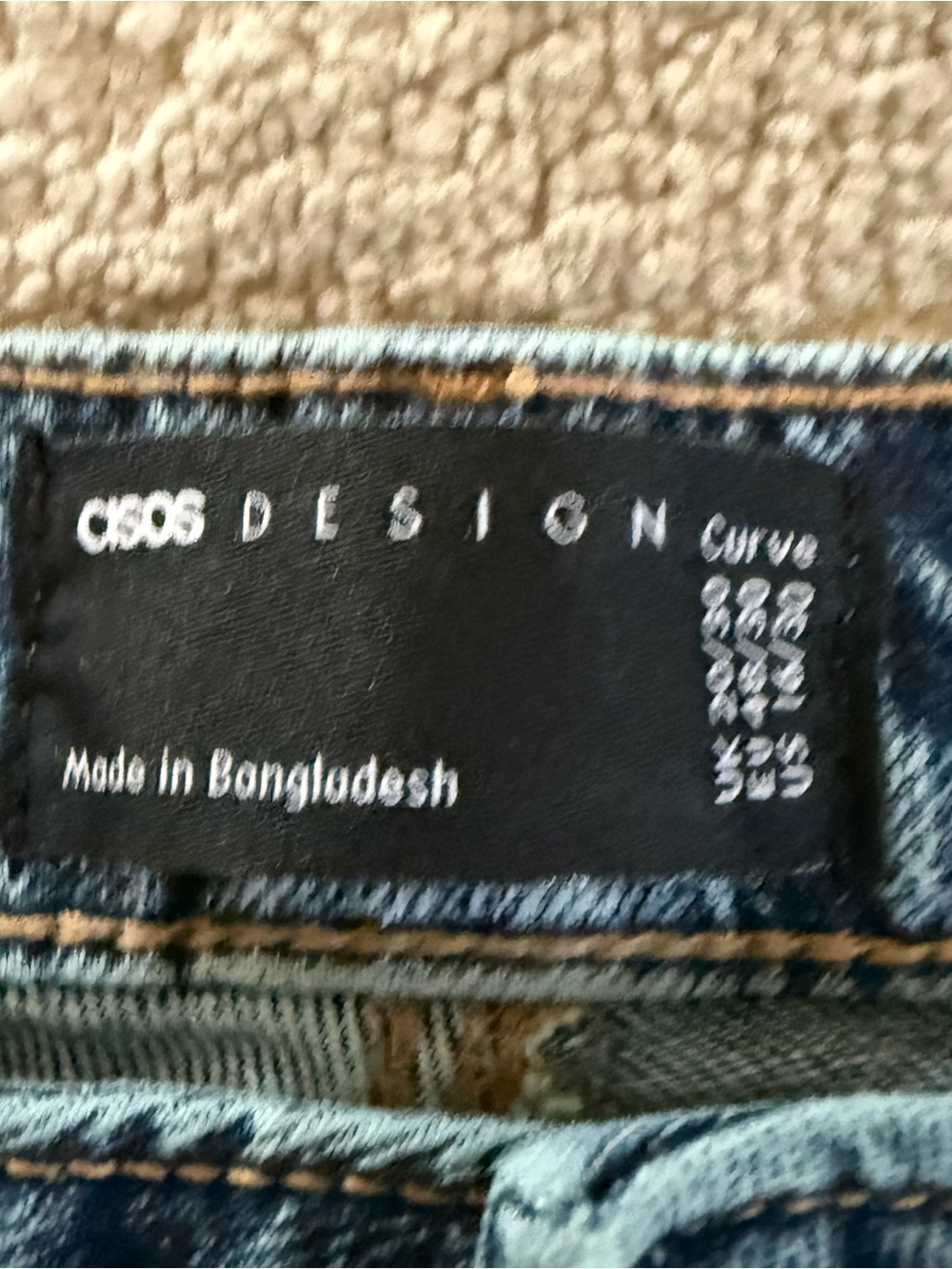 ASOS Relaxed straight jeans crop high rise size 16 new - Picture 8 of 11